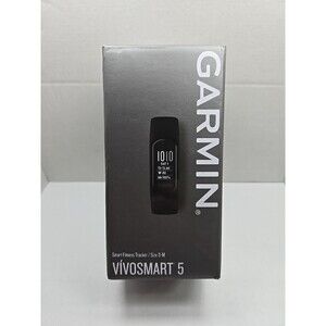 Garmin Vivosmart 5 Fitness Activity Tracker Black S M Heart Rate Sleep Oled Box
